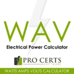 Logo of Watts Amps Volts Calculator android Application 